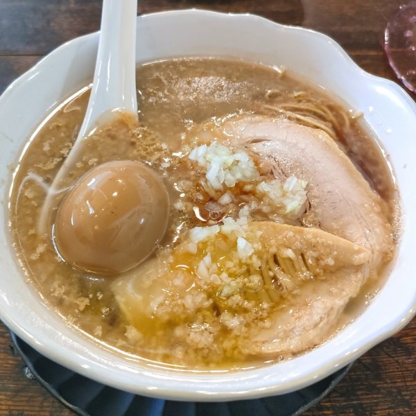 「黒中華おゝ油、煮卵」@みっかぼうずの写真