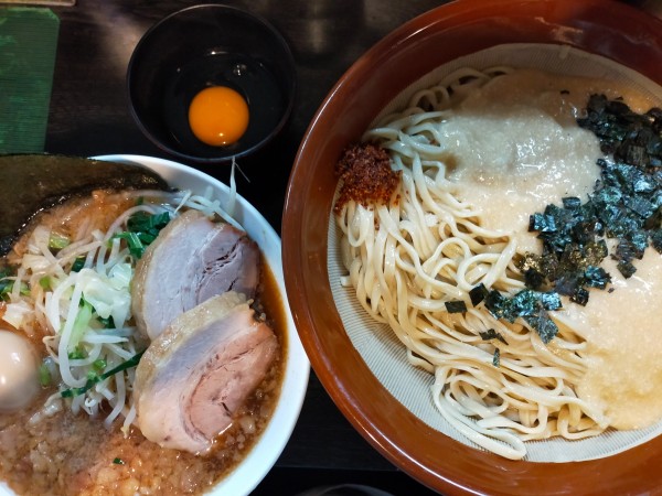 「【限定】つけわさ大1350円+とろろ150円+生卵70円」@豚星。の写真