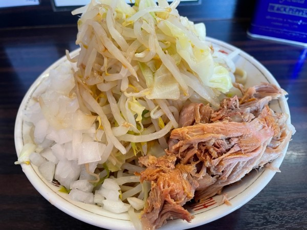 「子豚そば　野菜ニンニク」@大盛軒の写真