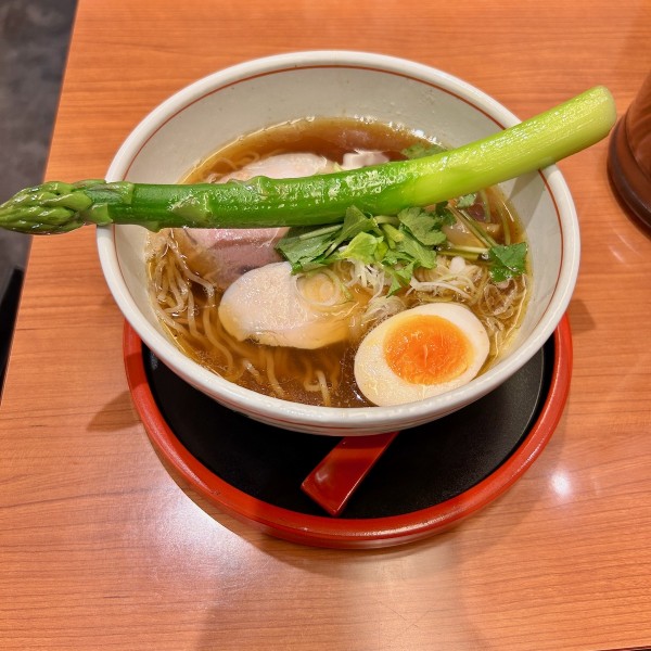 石臼挽き中華そば＋アスパラ