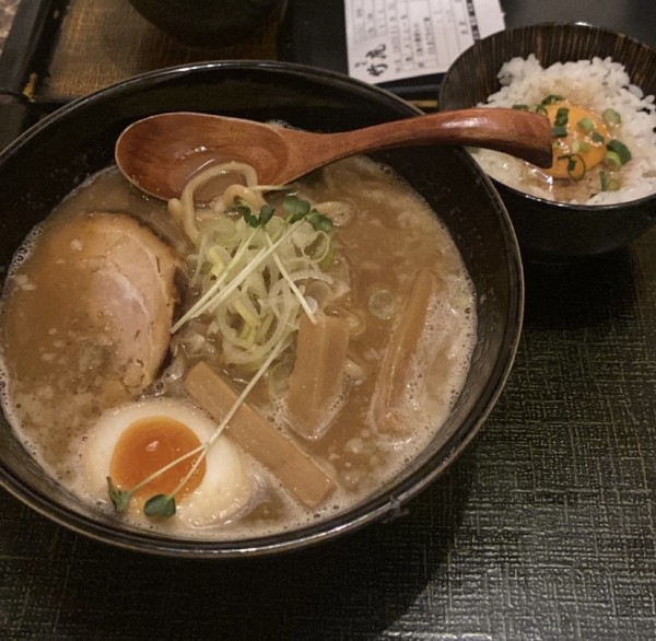 「ラーメンとTKG」@麺匠 竹虎の写真