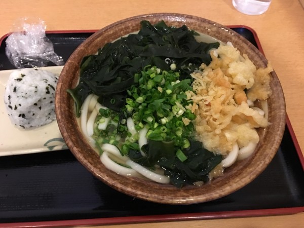 「わかめうどん」@讃岐うどん 條辺の写真