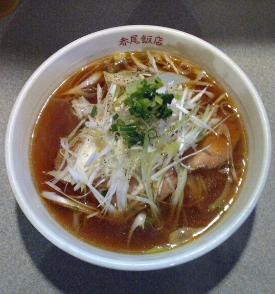 「ネギチャーシューメン 1100円」@赤尾飯店の写真