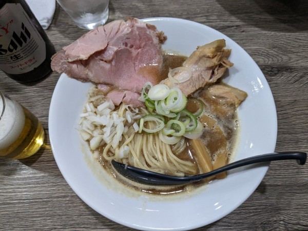 「肉増し肉煮干らーめん（1,050円）」@らーめん 虎テツの写真