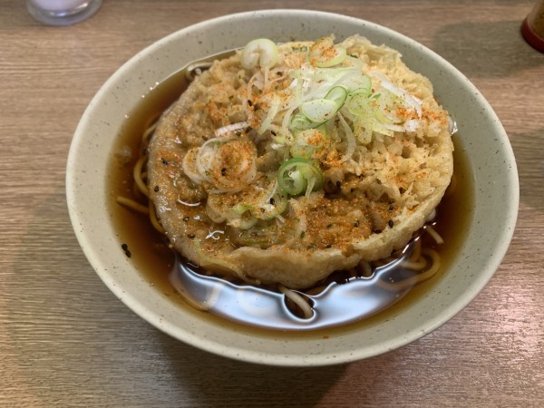 「天ぷらそば 480円」@都そば 勝田台店の写真