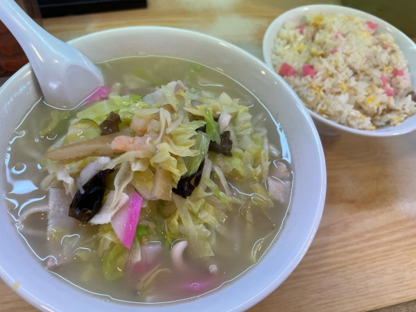 「ちゃんぽん 半チャーハン」@長崎の写真