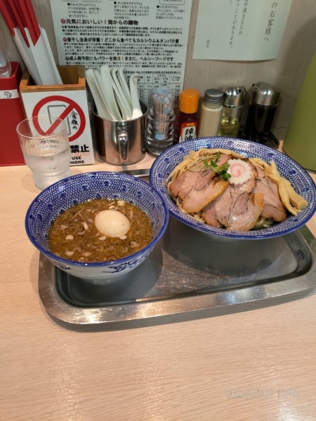 「チャーシューつけ麺＋味玉」@魚介系醤油拉麺専科 海空土の写真