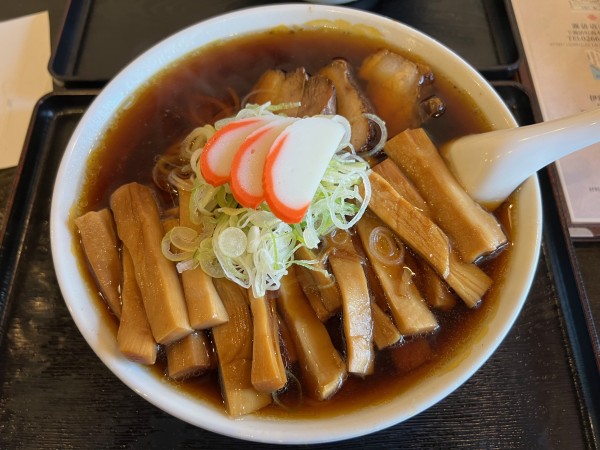 「メンマ麵　大盛り」@大石家 伊那店の写真