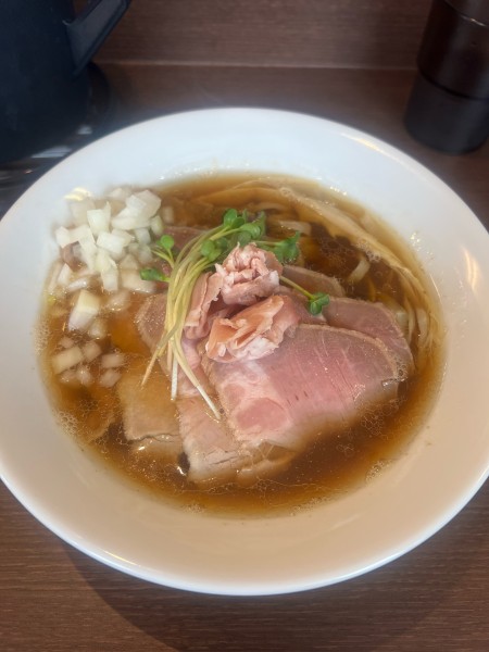 「いりこそば　チャーシュー」@オカモトモノガタリの写真