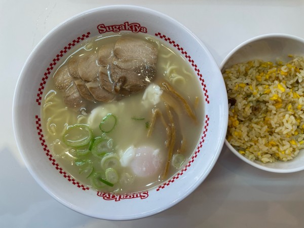 「特製ラーメン(¥560) チャーハン(¥290)」@スガキヤ 名鉄岐阜駅前店の写真