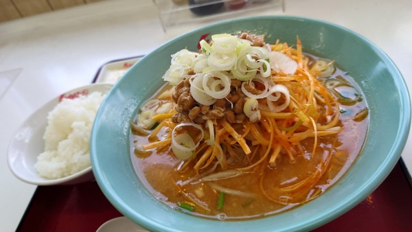 「ネギ味噌ラーメン」@くるまやラーメン 鹿浜店の写真