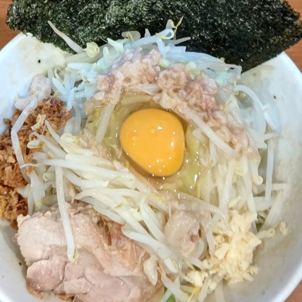 「醤油汁なし」@ラーメンBoo Boo太郎。の写真