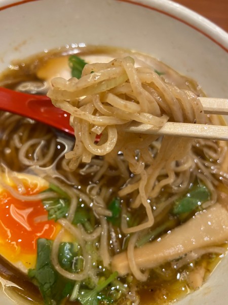 「石臼挽き中華そば」@富良野 とみ川 東京ラーメンストリート店の写真