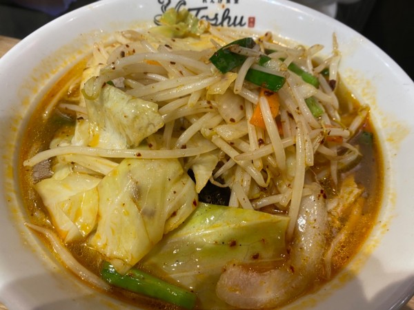 「野菜たっぷり赤たんめん（616円）」@れんげ食堂 Toshu 西大島店の写真