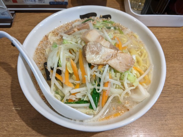 「こってり塩タンメン(麺大盛り)：780円」@天元 町屋店の写真