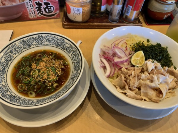 「和風冷肉つけ麺」@丸源ラーメン 戸田店の写真