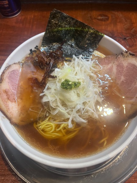 「限定【レア黒豚拳骨10kg＋カマス干し　ネギ油】」@元祖一条流がんこラーメン たま館分店の写真