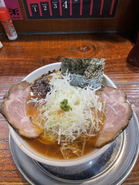 「限定3（清湯　葱油）」@元祖一条流がんこラーメン たま館分店の写真