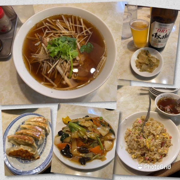 「葱肉麺（ネギ香味ソバ）他」@水新菜館の写真