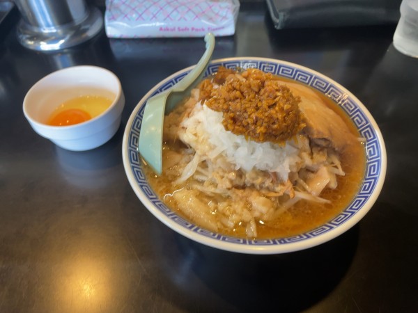 「雅狼麺(小)＋生卵」@雅狼の写真