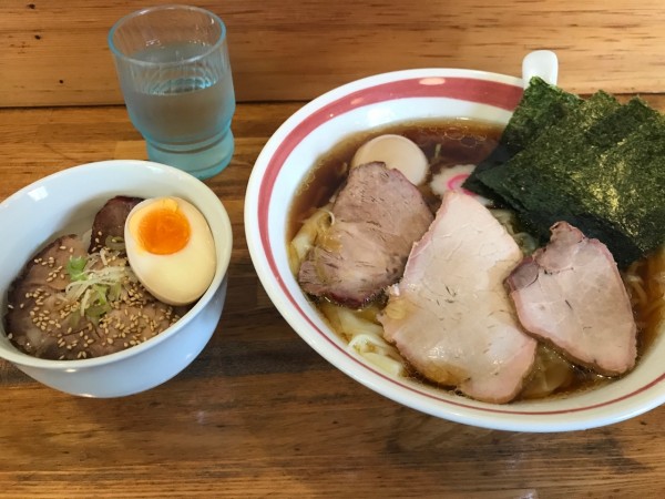 「特製ラーメン＋ランチチャーシュー丼」@白河手打ち中華 孫市の写真