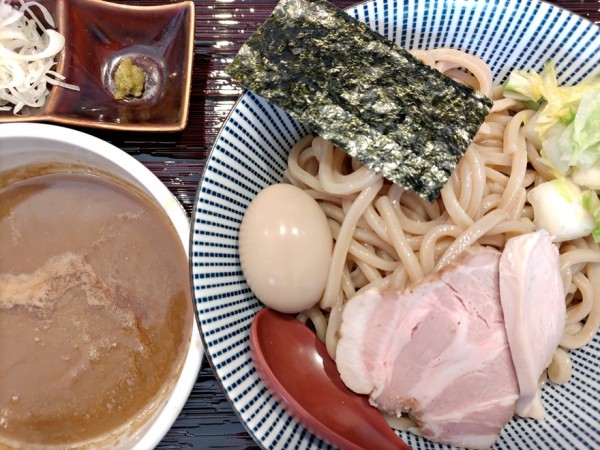 「つけ麺（大）＋固茹で煮卵」@長男、もんたいちおの写真