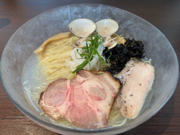 「【限定】貝3種（蜆、浅利、蛤）冷やし950円」@旬菜麺屋 雅流の写真