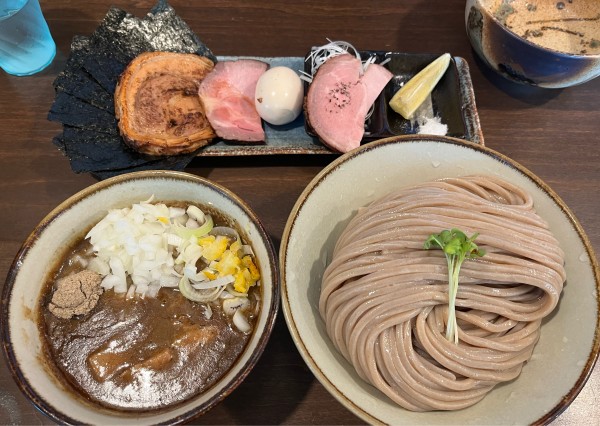 「汁増つけ麺 大+特製TP +のり4枚」@麺屋みつば＋クローバーの写真