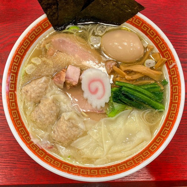 「特製ワンタン麺（塩） ¥1,500」@麺創庵 砂田の写真