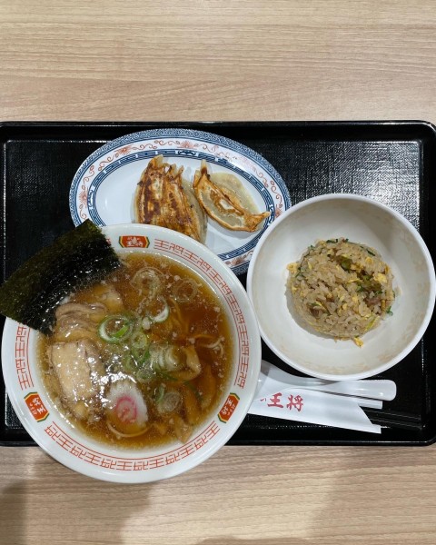 「忘れられない中華そばセット」@餃子の王将 セブンパークアリオ柏店の写真