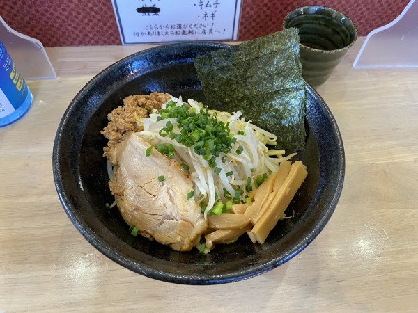 「醤油まぜめん(720円)」@まぜめん91 神峰店の写真