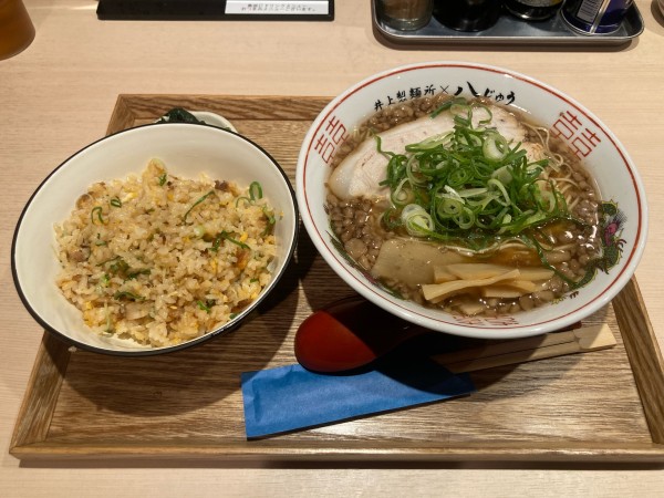 「ミニチャーハンラーメンセット」@尾道ラーメン 八じゅう 蒲田本店の写真