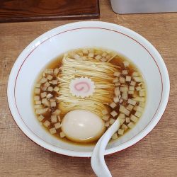 水だし煮干そば かけ+味玉