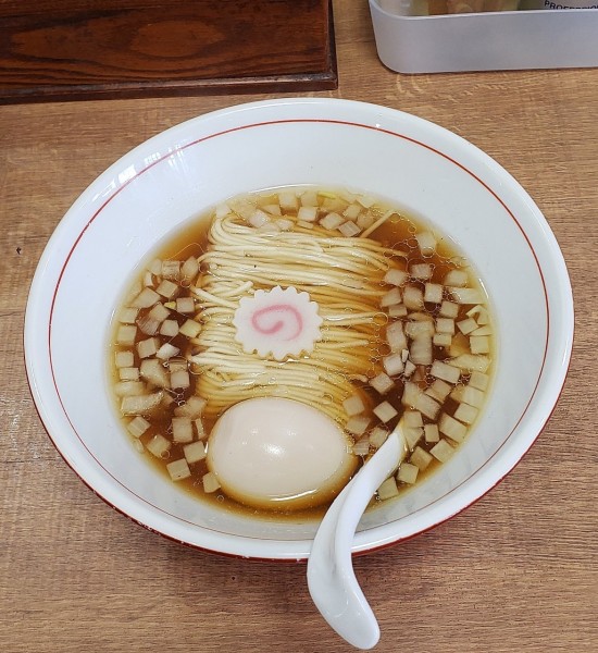 「水だし煮干そば かけ+味玉」@らぁ麺 ここんの写真