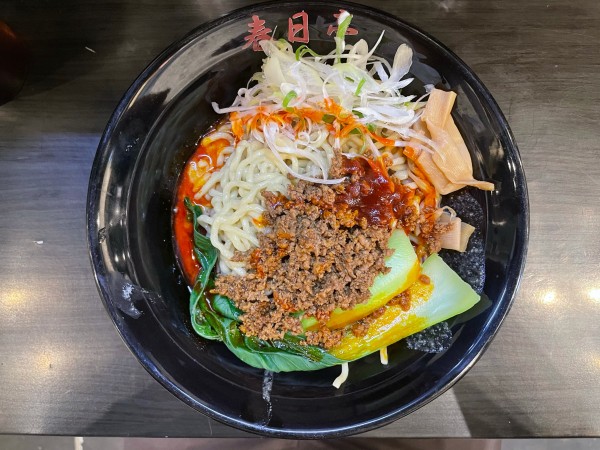 「灼熱の坦々油そば、中盛」@油そば専門店 春日亭 渋谷センター街店の写真