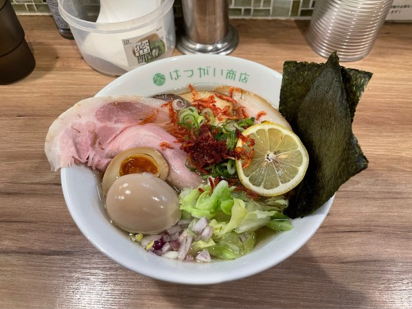 「【限定】海老塩そば」@はつがい商店の写真