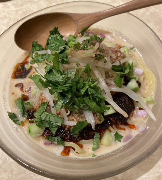 「【限定】冷やしタンタン麺　１２００円」@鶏ポタラーメン THANK 大門店の写真