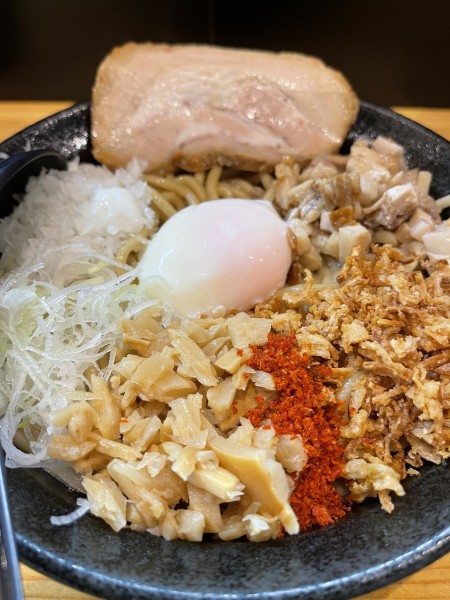 「まぜそば　大盛り」@自家製麺TANGOの写真