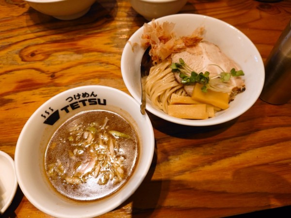 「【限定】梅鰹つけめん」@つけめん TETSU 所沢店の写真