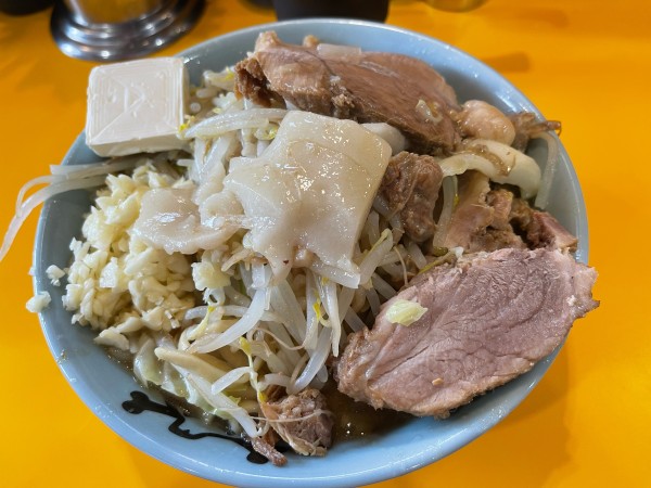 「小ラーメン＋kiri」@ラーメン二郎 八王子野猿街道店2の写真