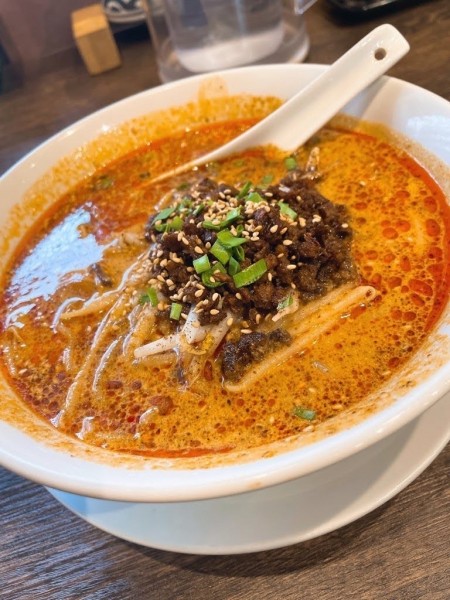 「坦々麺(880円)半麺 中辛」@永吉の写真