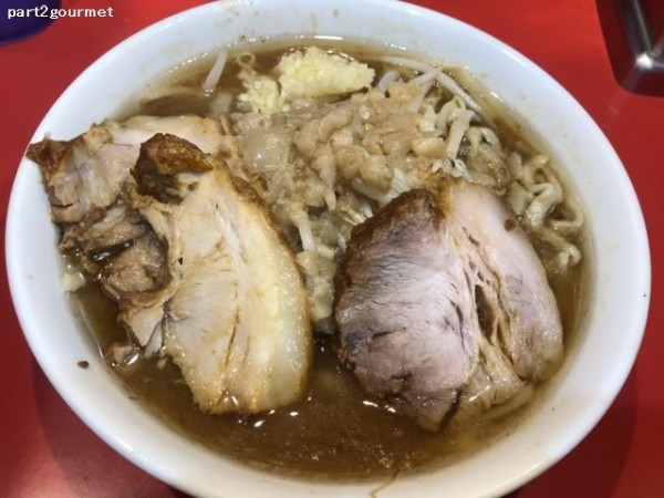 「らーめん小(豚２枚) 「ニンニクアブラカラメ」(840円)」@麺屋 桐龍の写真