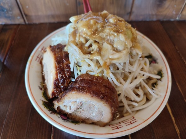 「小ラーメン＋味変味噌カレー」@豚の穴の写真