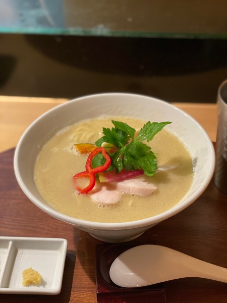 「鶏白湯soba」@銀座 篝 本店の写真