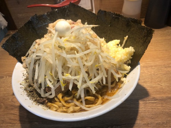 「限定 GREEN DAY 汁無しミニ」@麺屋 浜一の写真