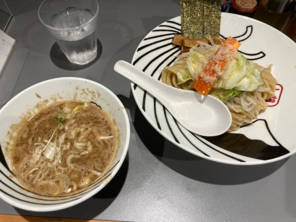 「野菜にんにくつけ麺（中盛）」@つけ麺 一番 本八幡店の写真