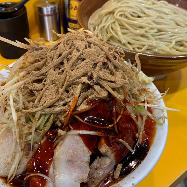 「大つけ麺辛い奴3倍 麺増し650g」@ラーメン二郎 八王子野猿街道店2の写真