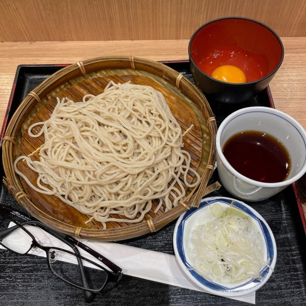 「もりそば（玉子）」@そば処 信州屋 新宿南口店の写真
