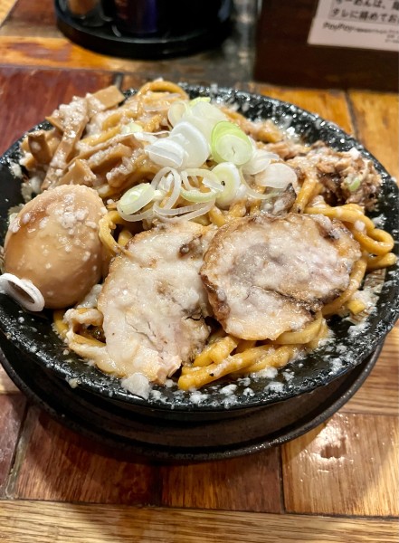 「爆盛脂油麺400ｇ」@らーめん 平太周 味庵の写真