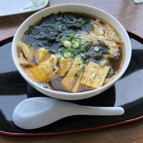 「わかめ麺（温）」@渦見茶屋の写真